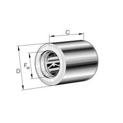 INA HFL0408-KF-A-L564 Drawn cup roller clutch