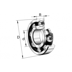 FAG 6001-H-2HRS-C3 Deep groove ball bearings