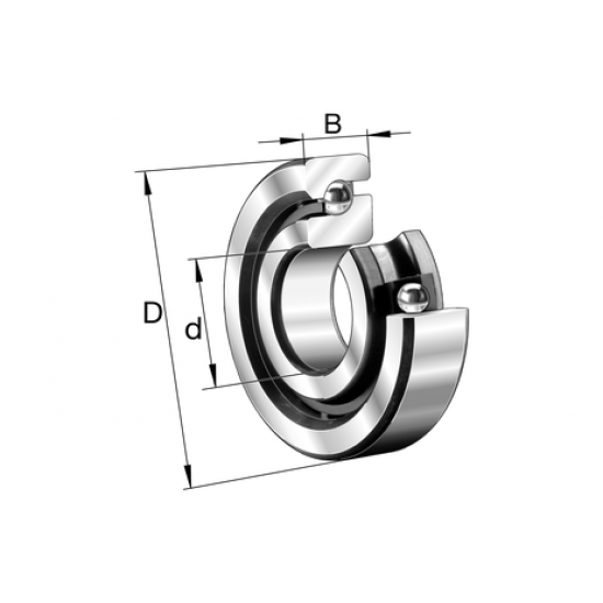 FAG 7602020-TVP Angular contact thrust ball bearings