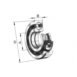 FAG QJ304-XL-MPA Four-point contact ball bearings