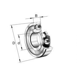 FAG 6000-C-2Z-C3#E Deep groove ball bearings