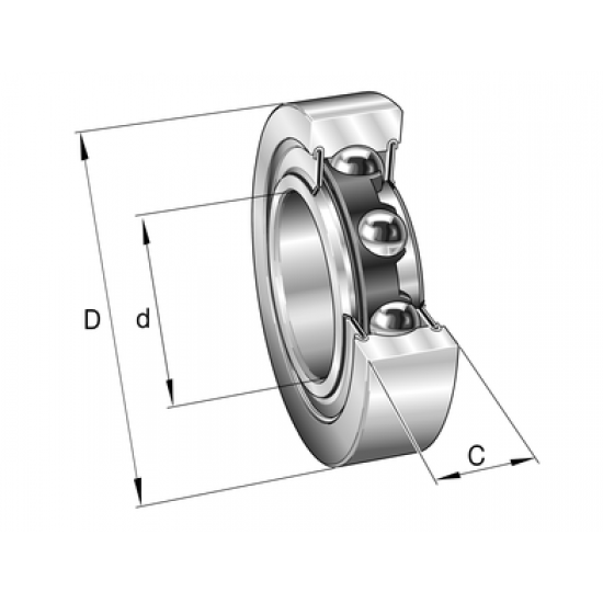 INA LR50/6-2RSR-HLC roller