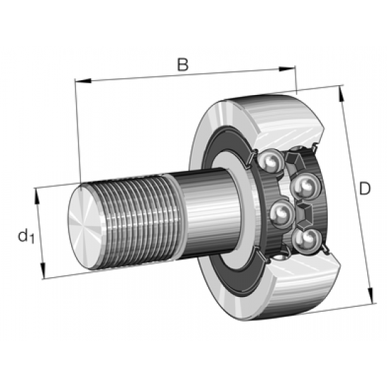 INA KR5203-2RS Cam followers