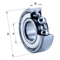 FAG 6305-2Z Deep groove ball bearings