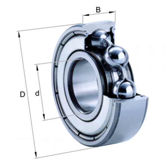 FAG 6001-2Z Deep groove ball bearings FAG 6001-2Z Deep groove ball bearings