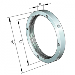 FAG HMZ19 The slot locking nut