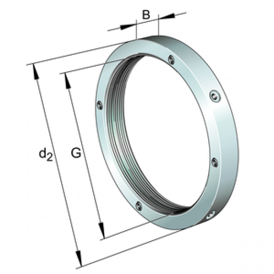FAG HMZ19 The slot locking nut
