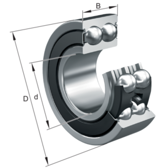 FAG 3206-BD-XL-2Z-TVH Thin section bearings FAG 3206-BD-XL-2Z-TVH Thin section bearings